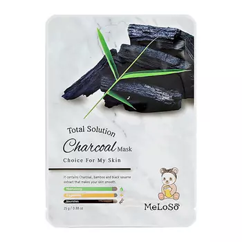 MELOSO Маска для лица с экстрактом древесного угля (очищающая) 25.0