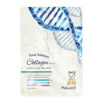 MELOSO Маска для лица с коллагеном (разглаживающая) 25.0