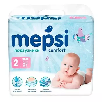 MEPSI Детские подгузники, S (4-9кг) 27.0