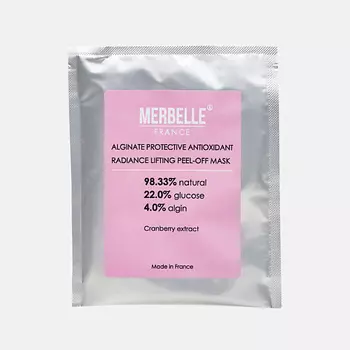 MERBELLE Маска для лица альгинатная защитная, лифтинг с экстрактом клюквы