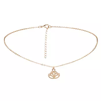 MERSADA Цепочка с кулоном "Ночь лотоса"