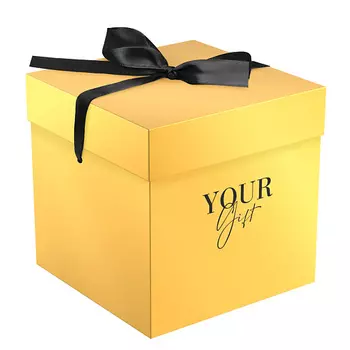 MESHU Коробка складная подарочная "Gold", с лентой