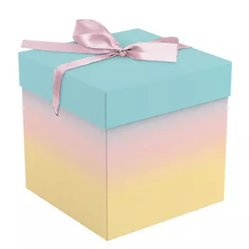 MESHU Коробка складная подарочная "Gradient", с лентой
