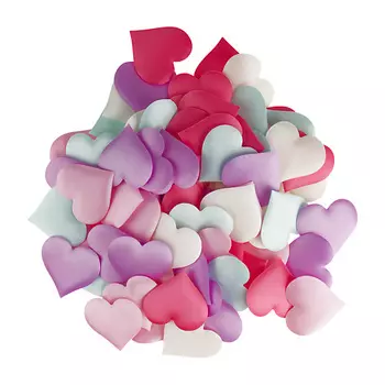 MESHU Наполнитель для подарков Bright hearts, 100 штук, разноцветный