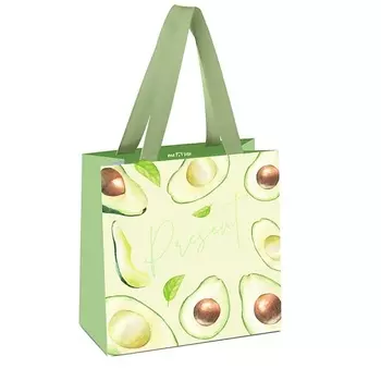 MESHU Пакет подарочный "Avocado", отделка фольгой, матовая ламинация