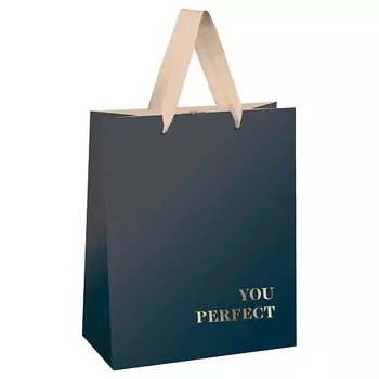 MESHU Пакет подарочный "Duotone. Graphite gradient ", отделка фольгой