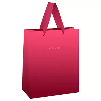 MESHU Пакет подарочный "Duotone. Magenta gradient", отделка фольгой