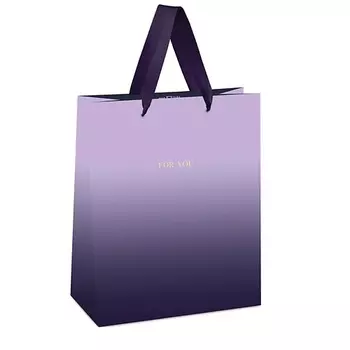 MESHU Пакет подарочный "Duotone. Purple gradient", отделка фольгой, матовая ламинация
