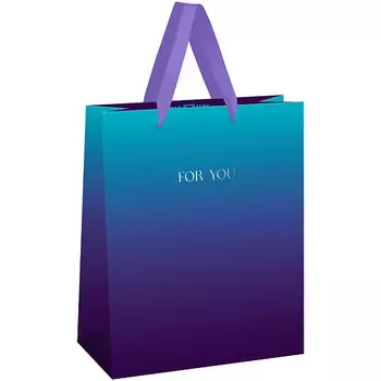 MESHU Пакет подарочный "Intense gradient", фольга, матовая ламинация