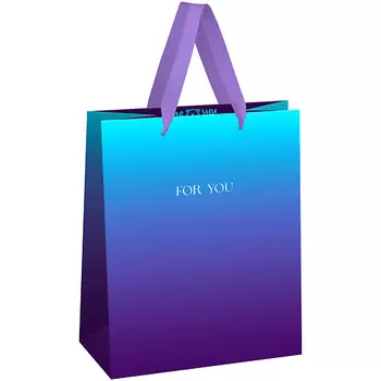 MESHU Пакет подарочный "Intense gradient", отделка фольгой