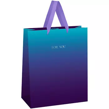 MESHU Пакет подарочный "Intense gradient", отделка фольгой