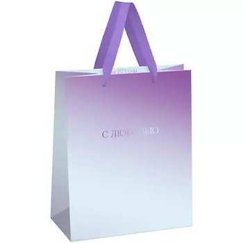 MESHU Пакет подарочный "Light gradient", отделка фольгой