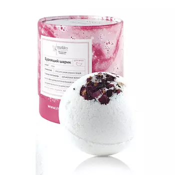 MI&KO Бурлящий шарик для ванн Роза 185.0