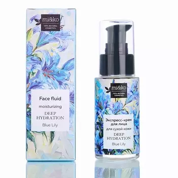 MI&KO Экспресс-крем для лица для сухой кожи Deep Hydration Blue Lily 30.0