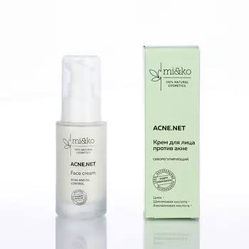 MI&KO Себорегулирующий крем для лица против акне "Acne.net" 30.0