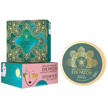 MI-RI-NE Гидрогелевые антивозрастные патчи для области вокруг глаз с муцином улитки и золотом 60.0