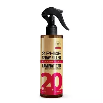 MI-RI-NE Несмываемый двухфазный спрей-филлер "ЭФФЕКТ ЛАМИНИРОВАНИЯ" 200.0