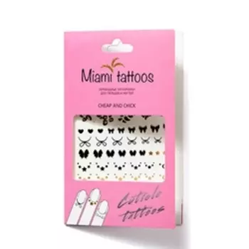 MIAMI TATTOOS Флэш тату для пальцев и ногтей Cheap &amp; Chick_Cuticle Tattoo