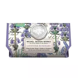 MICHEL DESIGN WORKS Мыло большое в бумажной обёртке Лаванда и Розмарин 246