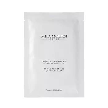 MILA MOURSI Антивозрастная крио маска тройного действия со стволовыми клетками для контура глаз Trio Action Eye Contour Mask