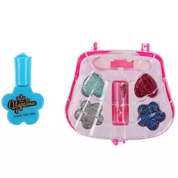 МИЛАЯ ЛЕДИ Набор косметики для девочек Царевны: тени для век c блестками помада, лак