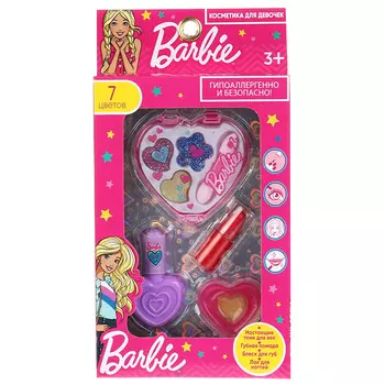 МИЛАЯ ЛЕДИ Набор: тени, помада, блеск для губ, лак для ногтей Barbie