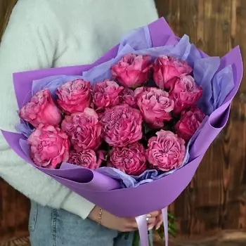 MILOTTA FLORAL SHOP 15 пионовидных роз Кантри блюз