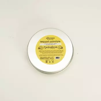 MILOVANNA Твердый шампунь бессульфатный в алюминиевой мыльнице 90.0