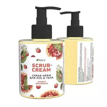 MILV Скраб-крем для тела «Земляника»