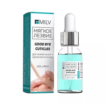 MILV Средство для удаления ороговевшей кожи Кератогель с мочевиной GOOD BYE CUTICLES 15