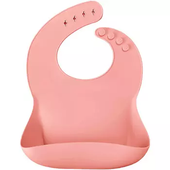 MINIKOIOI BASICS Детский нагрудник слюнявчик силиконовый для малышей 0+