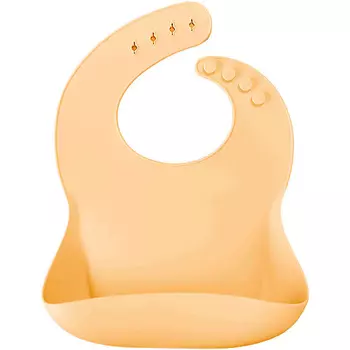 MINIKOIOI BASICS Детский нагрудник слюнявчик силиконовый для малышей 0+