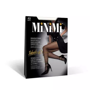 MINIMI Колготки 40 ден IDEALE (утяжка по ноге) Bianco