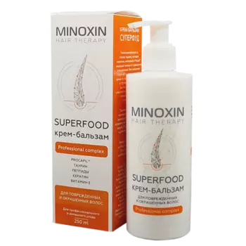 МИНОКСИН SUPERFOOD Крем-бальзам для поврежденных и окрашенных волос 250.0