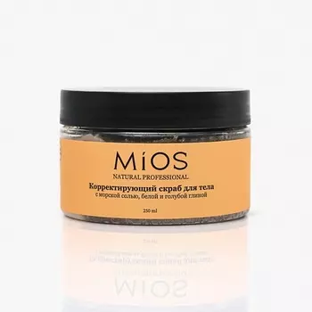 MIOS Скраб корректирующий с белой и голубой глиной для тела