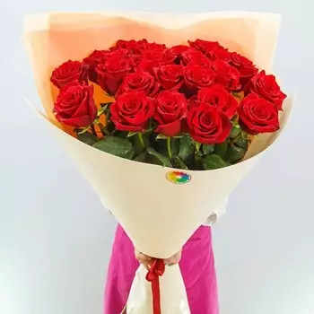 МИР ЦВЕТОВ Букет из 25 премиум роз