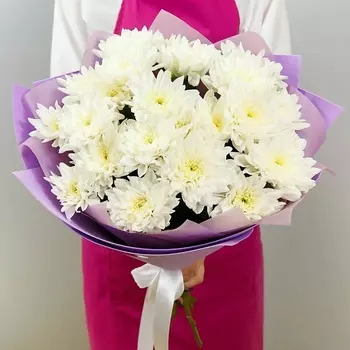 МИР ЦВЕТОВ Букет из 5 Кустовых Хризантем