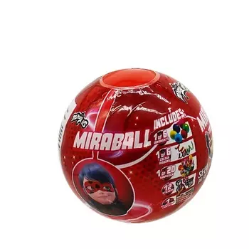 MIRACULOUS Шар сюрприз с мягкой игрушкой квами Леди Баг