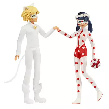 MIRACULOUS Набор из двух кукол Свадьба Леди Баг и Супер-кота с аксессуарами 27 см, 50374