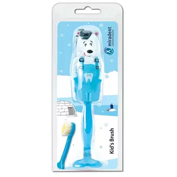 MIRADENT Детская зубная щетка с защитным футляром Медвежонок Kid's Brush Bear