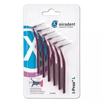 MIRADENT Ершики для чистки межзубных промежутков и брекетов I-Prox L 6.0