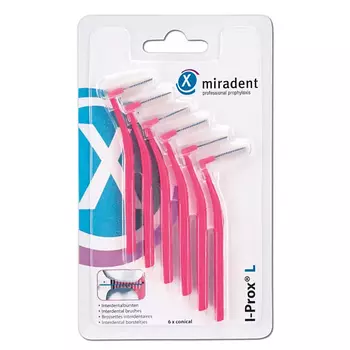 MIRADENT Ершики для чистки межзубных промежутков и брекетов I-Prox L 6.0