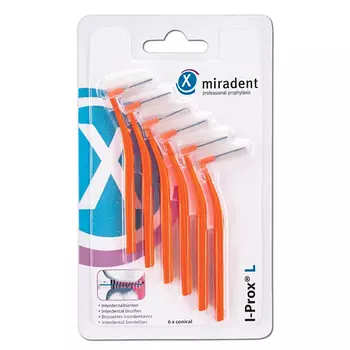 MIRADENT Ершики для чистки межзубных промежутков I-Prox L и брекетов 6.0