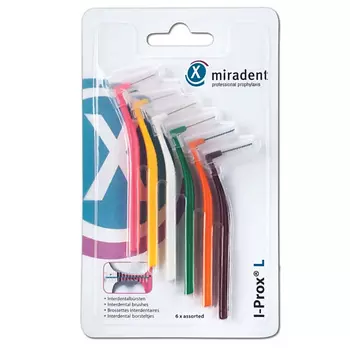 MIRADENT Ершики для чистки межзубных промежутков и брекетов I-Prox L 6.0