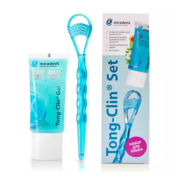 MIRADENT Набор для очистки и ухода за языком Tong-Clin® Set 1.0