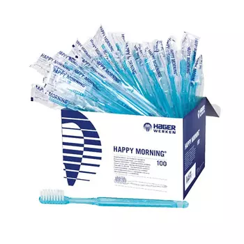 MIRADENT Одноразовые зубные щетки с напылением зубной пасты Happy Morning