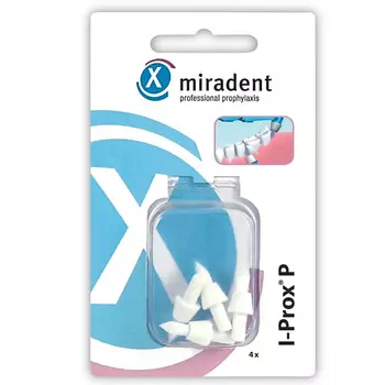 MIRADENT Сменные насадки для монопучковой щетки I-Prox P для чистки зубов и брекетов 4.0