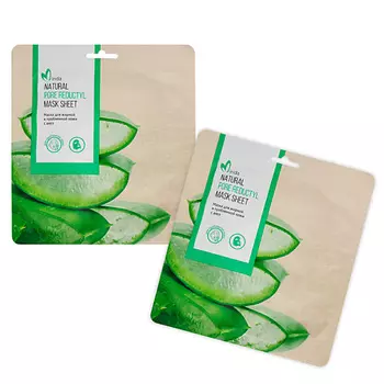 MIRIDA Набор масок для лица для жирной и проблемной кожи с комплексом Pore reductyl и алоэ, 2 шт 2.0