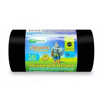 MIRPACK «Добрыня» Мешки для мусора, 240 литров 10