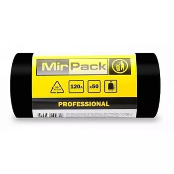 MIRPACK "PROFESSIONAL" Мешки для мусора, 120 литров 50